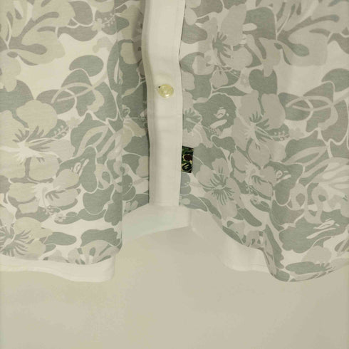 ミスターベイシングエイプ Mr. BATHING APE Floral Camo フローラルカモ 切替 エイプヘッド 刺繍 S/S ボタンダウンシャツ メンズ JPN:M