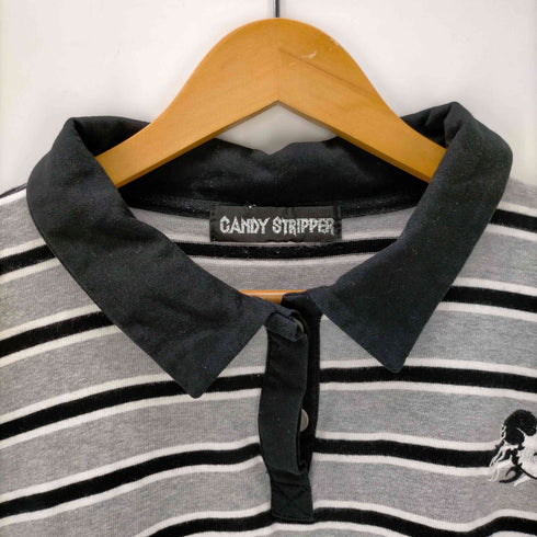 キャンディーストリッパー CANDY STRIPER S/S ボーダーオーバーサイズポロシャツ レディース JPN:2