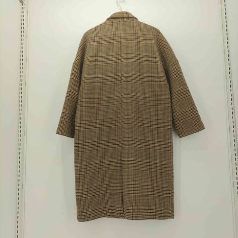 ザラ ZARA チェック チェスターコート ロング ジャケット レディース