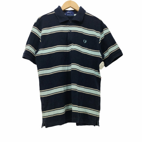 フレッドペリー FRED PERRY 鹿の子ボーダーポロシャツ メンズ import:M