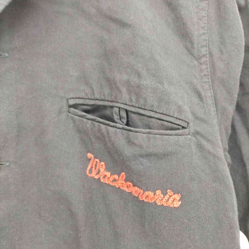 ワコマリア WACKO MARIA RUDEES THE WANDERERS バック チェーンステッチ刺繍 スカル オープンカラー L/S シャツ メンズ JPN:S