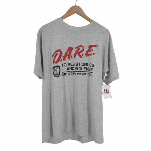 フルーツオブザルーム FRUIT OF THE LOOM Drug Abuse Resistance EducationクルーネックTシャツ メンズ import:L