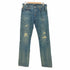 リーバイス Levis 501 ボタン裏3073 ダメージ リメイク デニム パンツ メンズ