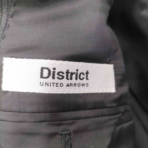 ディストリクトユナイテッドアローズ District UNITED ARROWS 総裏 2Bシングルテーラードジャケット ストライプ メンズ JPN:42