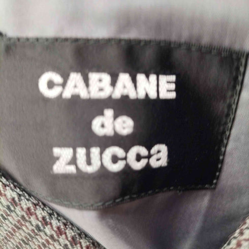 カバンドズッカ CABANE de ZUCCa 千鳥格子 3Bシングルテーラードジャケット メンズ JPN:M