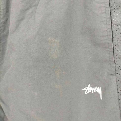 ステューシー Stussy ロゴプリント サイドメッシュ切替 裾リブ ナイロン ジョガーパンツ メンズ S