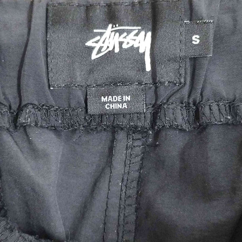 ステューシー Stussy ロゴプリント サイドメッシュ切替 裾リブ ナイロン ジョガーパンツ メンズ S