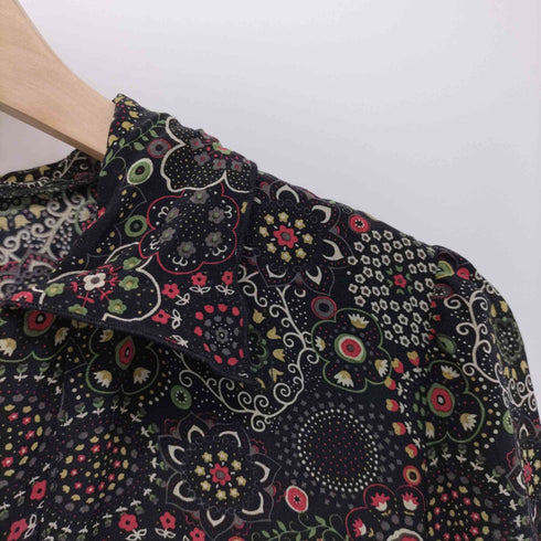 アナスイ ANNA SUI 総シルク 花柄ワンピース レディース JPN:4