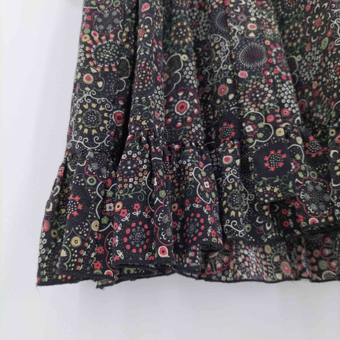 アナスイ ANNA SUI 総シルク 花柄ワンピース レディース JPN:4