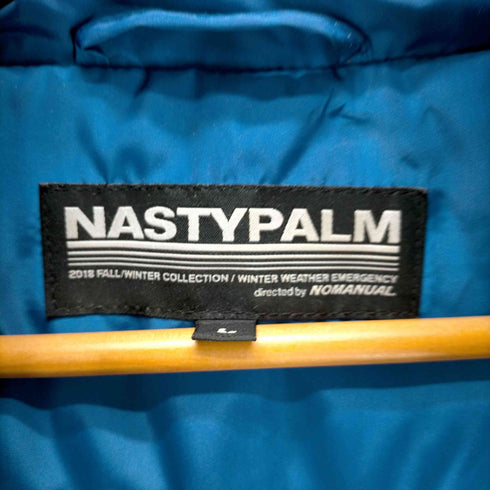 NASTY PALM メタリックロゴ ダウンジャケット メンズ import:L
