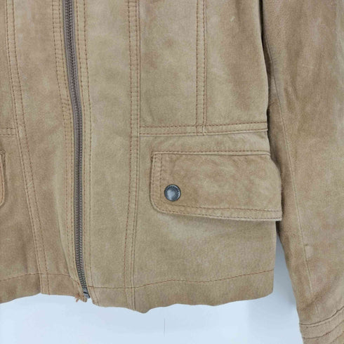 エディーバウアー Eddie Bauer ピッグスエード ジップアップジャケット レディース import:XS