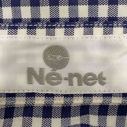 ネネット Ne-net にゃー 刺繍 ギンガムチェックシャツ メンズ 2