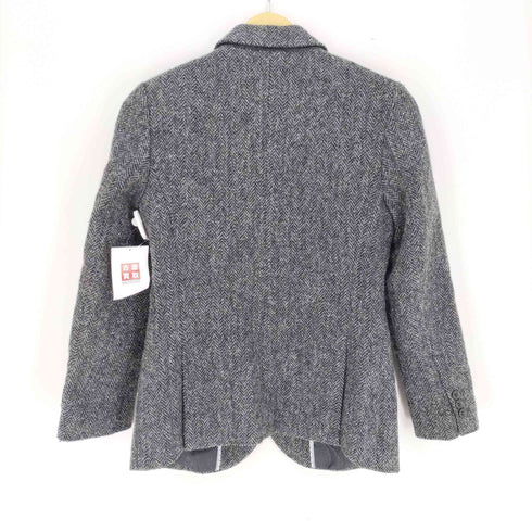 ハリスツイード Harris Tweed 100周年タグ 3B テーラードジャケット レディース 9AR