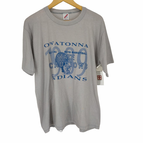 ジャージーズ JERZEES 80-90s USA製 シングルステッチ フロントプリントクルーネックTシャツ メンズ JPN:XL