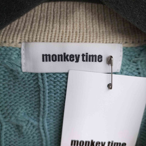 モンキータイム MONKEY TIME スキッパーコットンケーブルニット メンズ JPN:L