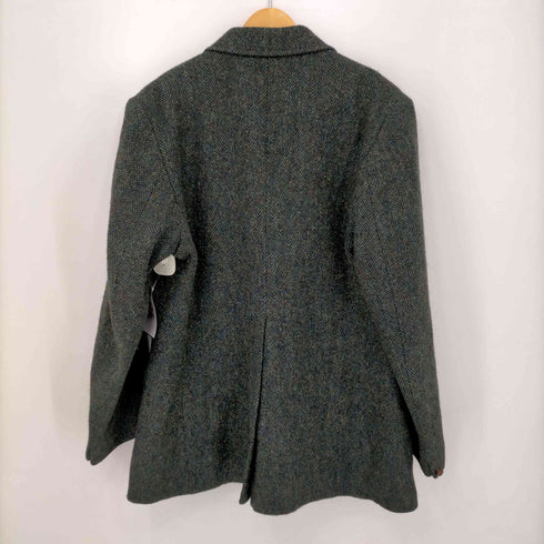 ハリスツイード Harris Tweed 60S ウール ツイード 3Bテーラードジャケット クルミボタン メンズ