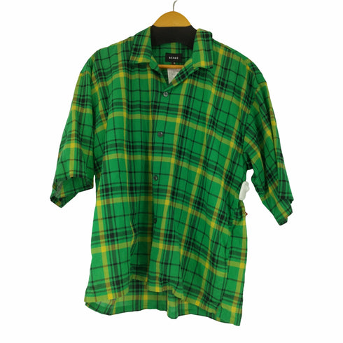 ビームス BEAMS オープンカラーコットン S/S チェックシャツ メンズ JPN:S
