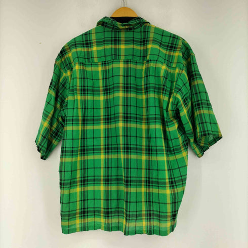 ビームス BEAMS オープンカラーコットン S/S チェックシャツ メンズ JPN:S