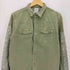 ザラ ZARA DENIM OVERSHIRT バックプリント デニム シャツ ジャケット メンズ import:M