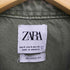 ザラ ZARA DENIM OVERSHIRT バックプリント デニム シャツ ジャケット メンズ import:M