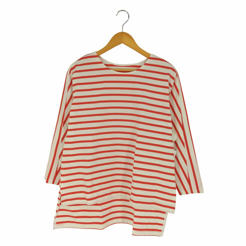 ステラシフォン STELLA CIFFON ボーダー ドルマンスリーブ クルーネックカットソー レディース JPN:36