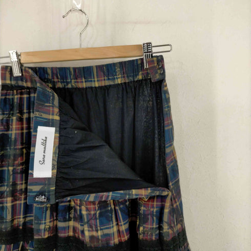 フルギ Sara Mallika CHECK FLOWER PRT SKIRT レディース JPN:M