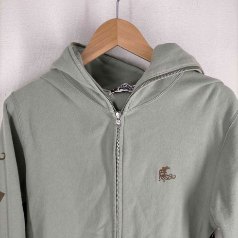 アベイシングエイプ A BATHING APE 00S アーカイブ オクトパス期 袖プリント 裏地ガールプリント フルジップ プリントパーカー メンズ JPN:L