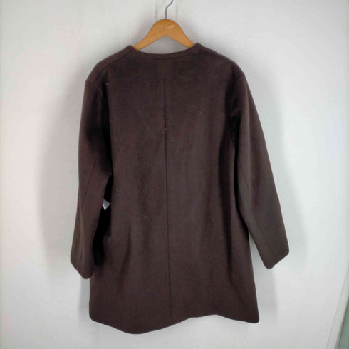 ジャーナルスタンダードレリューム JOURNAL STANDARD relume LANA WOOL 140S ビーバー ノーカラーコート メンズ JPN:M