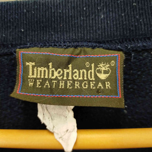 ティンバーランド Timberland フロントロゴ刺繍バイカラークルーネックスウェットシャツ メンズ