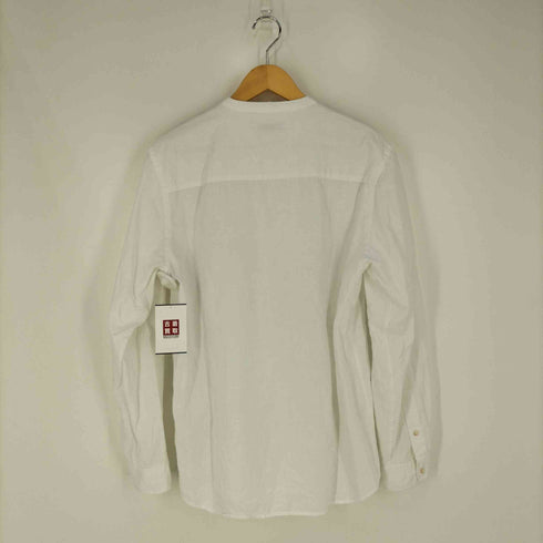 ザラ ZARA TEXTURED LINEN-COTTON SHIRT テクスチャードリネンコットンシャツ メンズ import:M