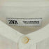 ザラ ZARA TEXTURED LINEN-COTTON SHIRT テクスチャードリネンコットンシャツ メンズ import:M