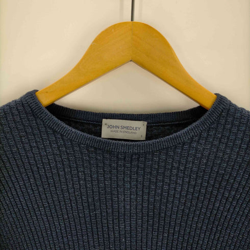 ジョンスメドレー JOHN SMEDLEY England製 ワッフルコットンニット メンズ JPN:S