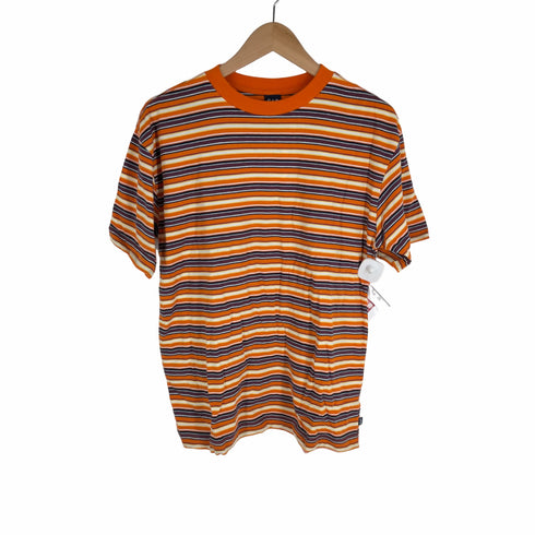 ギャップ Gap 00S OLD マルチボーダープリントクルーネックTシャツ メンズ JPN:XXL