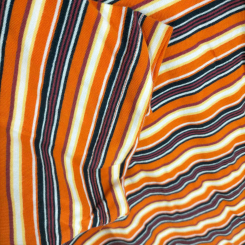 ギャップ Gap 00S OLD マルチボーダープリントクルーネックTシャツ メンズ JPN:XXL