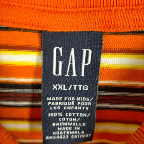 ギャップ Gap 00S OLD マルチボーダープリントクルーネックTシャツ メンズ JPN:XXL