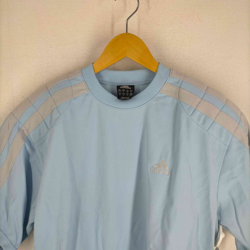 アディダス adidas 00S パワーショルダー サイドラインクルーネックTシャツ メンズ JPN:M