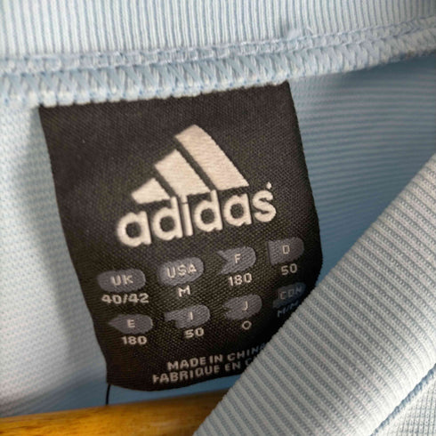 アディダス adidas 00S パワーショルダー サイドラインクルーネックTシャツ メンズ JPN:M