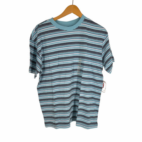 ギャップ Gap 00S OLD マルチボーダープリントクルーネックTシャツ メンズ XXL