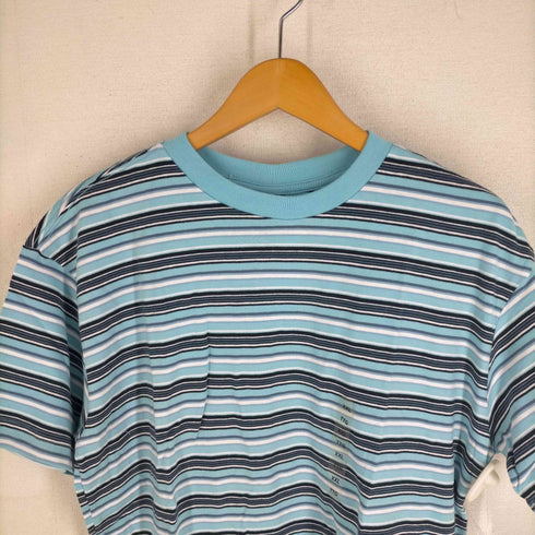 ギャップ Gap 00S OLD マルチボーダープリントクルーネックTシャツ メンズ XXL