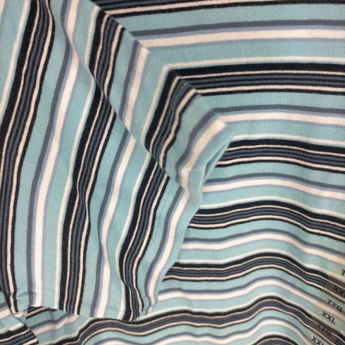 ギャップ Gap 00S OLD マルチボーダープリントクルーネックTシャツ メンズ XXL