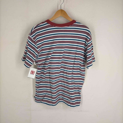 ギャップ Gap 00S OLD マルチボーダープリントクルーネックTシャツ メンズ JPN:XXL