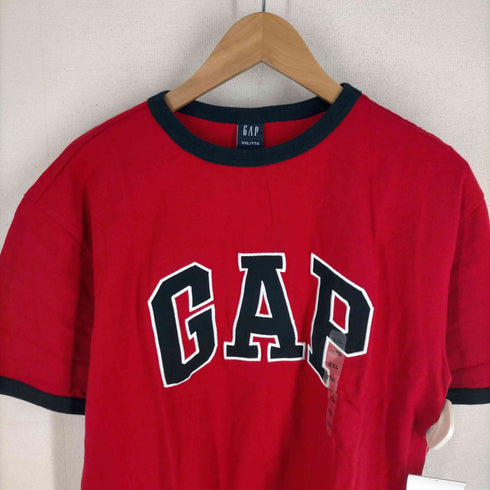 ギャップ Gap 00S OLD アーチロゴクルーネックリンガーTシャツ メンズ JPN:XXL