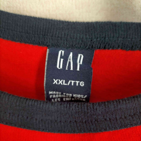 ギャップ Gap 00S OLD アーチロゴクルーネックリンガーTシャツ メンズ JPN:XXL