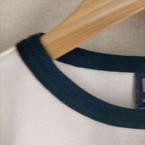 ギャップ Gap 00S OLD アーチロゴクルーネックリンガーTシャツ メンズ XXL