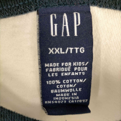 ギャップ Gap 00S OLD アーチロゴクルーネックリンガーTシャツ メンズ XXL
