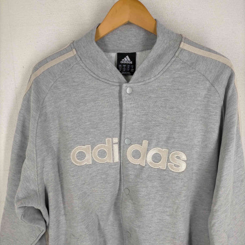 アディダス adidas 00S ロゴ刺しゅう スナップボタン サイドラインスウェットブルゾン メンズ JPN:O