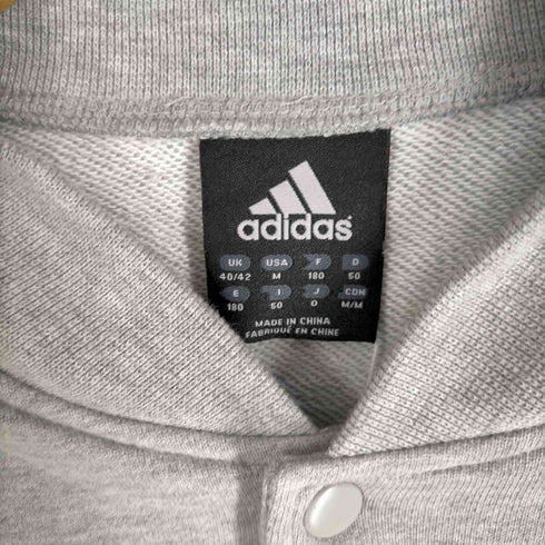 アディダス adidas 00S ロゴ刺しゅう スナップボタン サイドラインスウェットブルゾン メンズ JPN:O