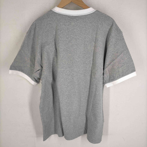 アディダス adidas 00S ロゴプリントクルーネックリンガーTシャツ メンズ XO