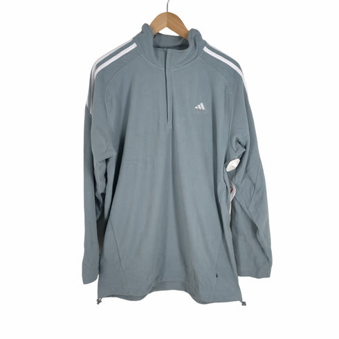 アディダス adidas 00S パフォーマンスロゴ刺しゅう ハーフジップフリース 裾ドローコード メンズ JPN:0