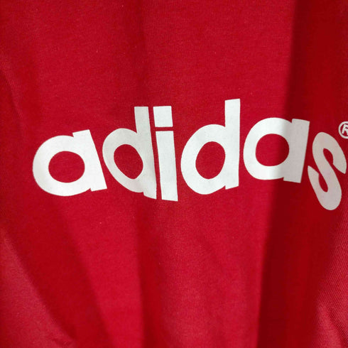 アディダス adidas 00S ロゴプリントクルーネックリンガーTシャツ メンズ JPN:0